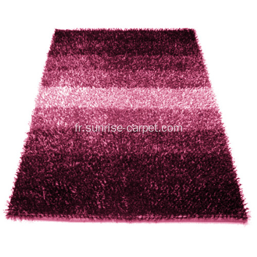 Viscose Polyester Shaggy avec Design Carpet